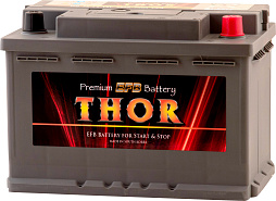 АКБ THOR EFB 6ст-75 (о.п.) 750А 278*175*190 (EFB 75 L3)
