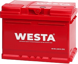 АКБ WESTA 6ст-60 (о.п.) 600А 242*175*175 (SMF56077) низк. Турция