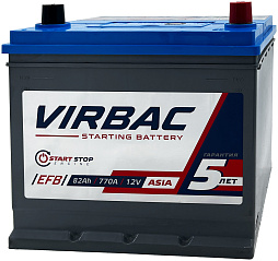 АКБ VIRBAC Asia EFB 6ст-82 (о.п.) 770А 260*175*225