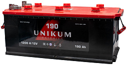 АКБ UNIKUM 6ст-190 (п.п.) 1200А 524*239*223 кр. плоская болт каз.