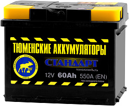 АКБ ТЮМЕНСКИЕ АККУМУЛЯТОРЫ СТАНДАРТ 6ст-60 (п.п.) 550А 242*175*190