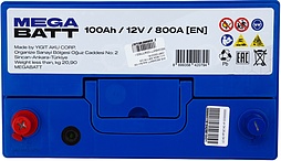 АКБ MEGABATT Asia 6ст-100 (п.п.) 800А 306*176*225 (SMF105D31R)