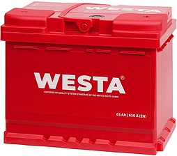 АКБ WESTA 6ст-65 (о.п.) 650А 242*175*190 (SMF56633) Турция