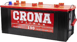 АКБ CRONA 6ст-190 (о.п.) 1200А 513*223*223 узк. плоская конус каз.