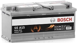 АКБ BOSCH S5 AGM 6ст-105 (о.п.) 950А 393*175*190 (А15) 605 901 095