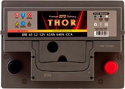 АКБ THOR EFB 6ст-65 (о.п.) 640А 242*175*190 (EFB 65 L2)