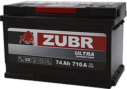АКБ ZUBR Ultra 6ст-74 (о.п.) 710А 278*175*175 (ZU740) низк.
